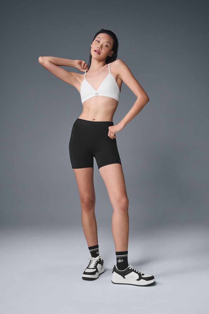 Shorts Airbrush High-Waist 5'' Biker Black - Alo Yoga