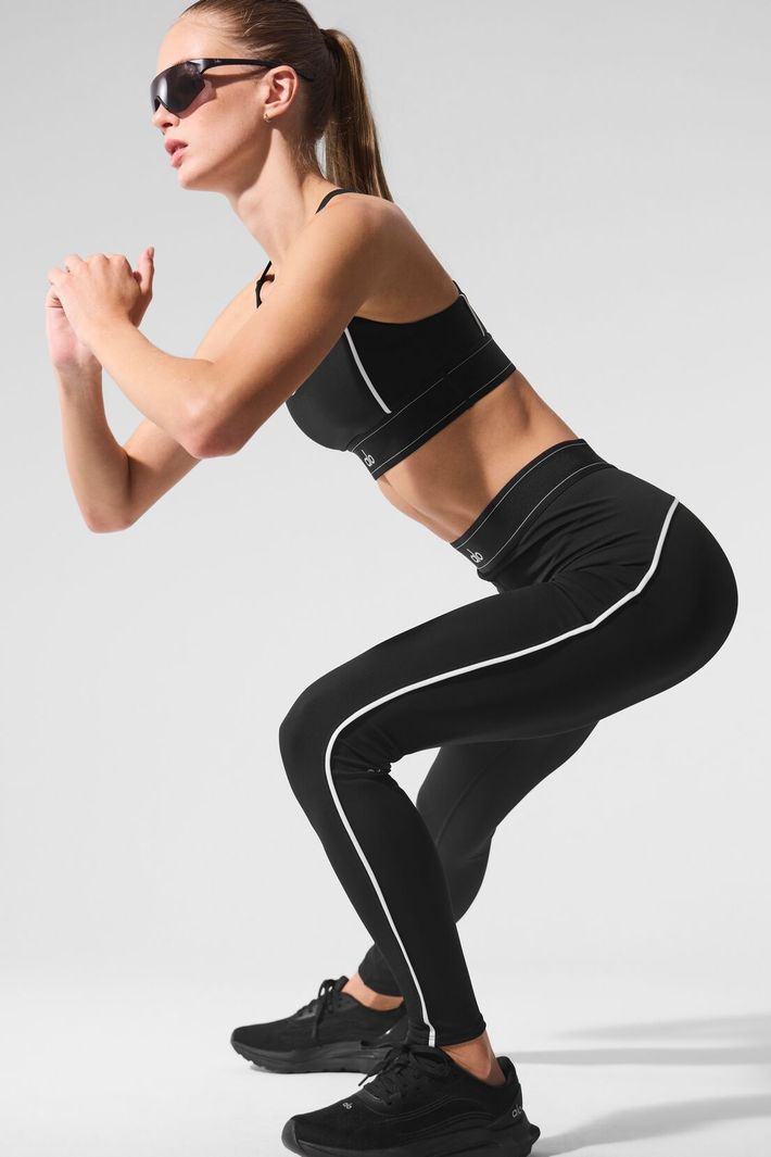 Legging Airlift Highwaist Suit Up Black - Alo Yoga