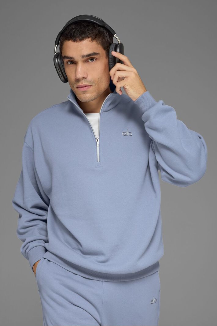 Moletom Accolade 1/4 Zip Pullover Winter Frost - Alo Yoga