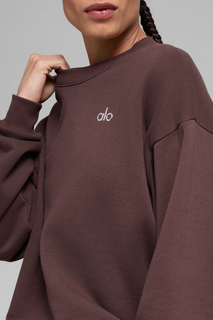 Moletom Accolade Crew Neck Brownstone - Alo Yoga