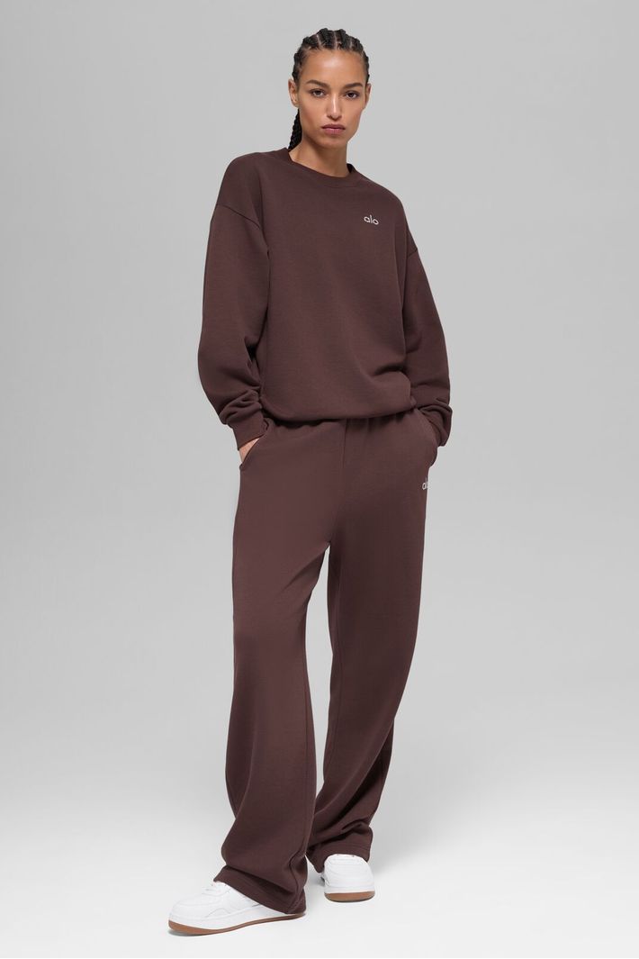 Moletom Accolade Crew Neck Brownstone - Alo Yoga