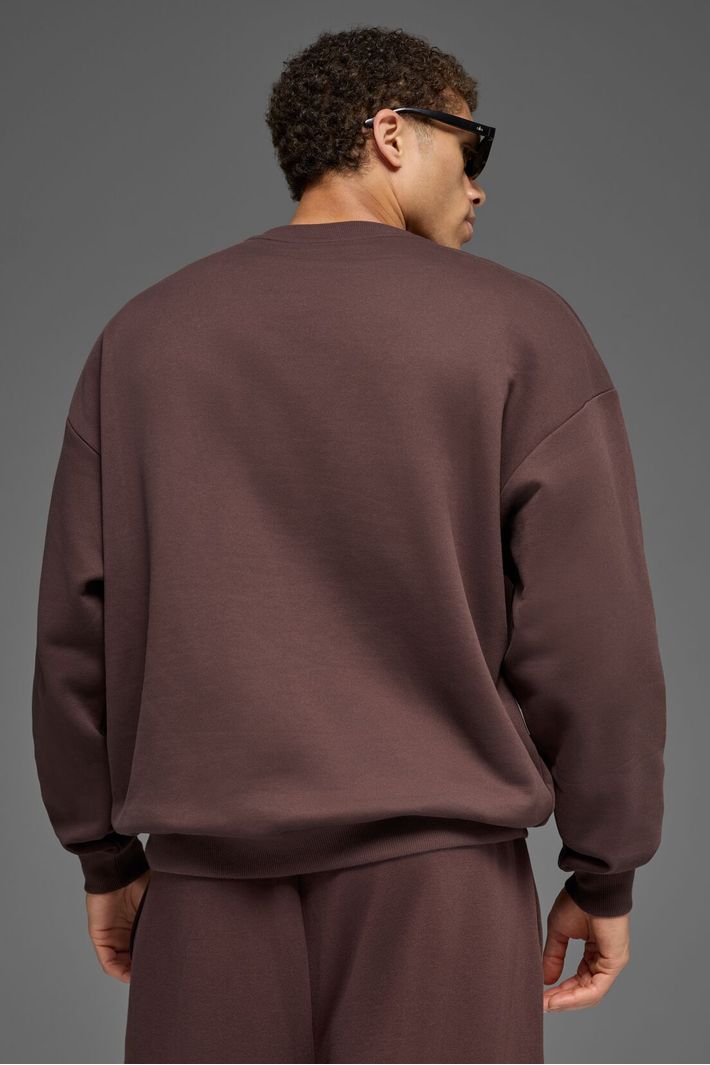 Moletom Accolade Crew Neck Brownstone - Alo Yoga