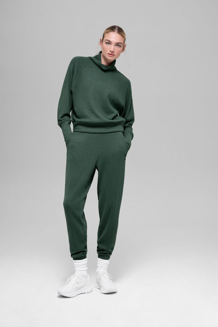 Calça Jogger Waffle Weekend Escape Clover Green - Alo Yoga