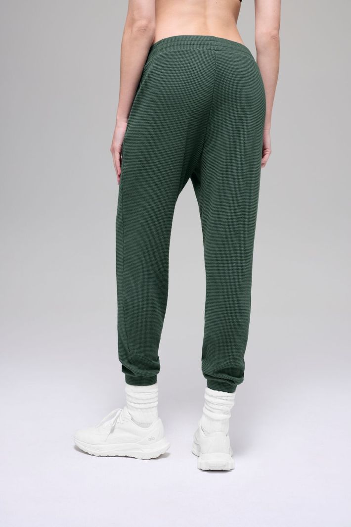 Calça Jogger Waffle Weekend Escape Clover Green - Alo Yoga