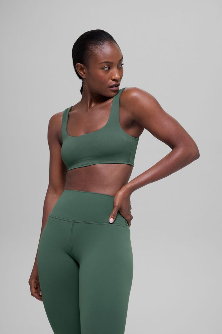 Top Alo Softsculpt Precision Clover Green - Alo Yoga