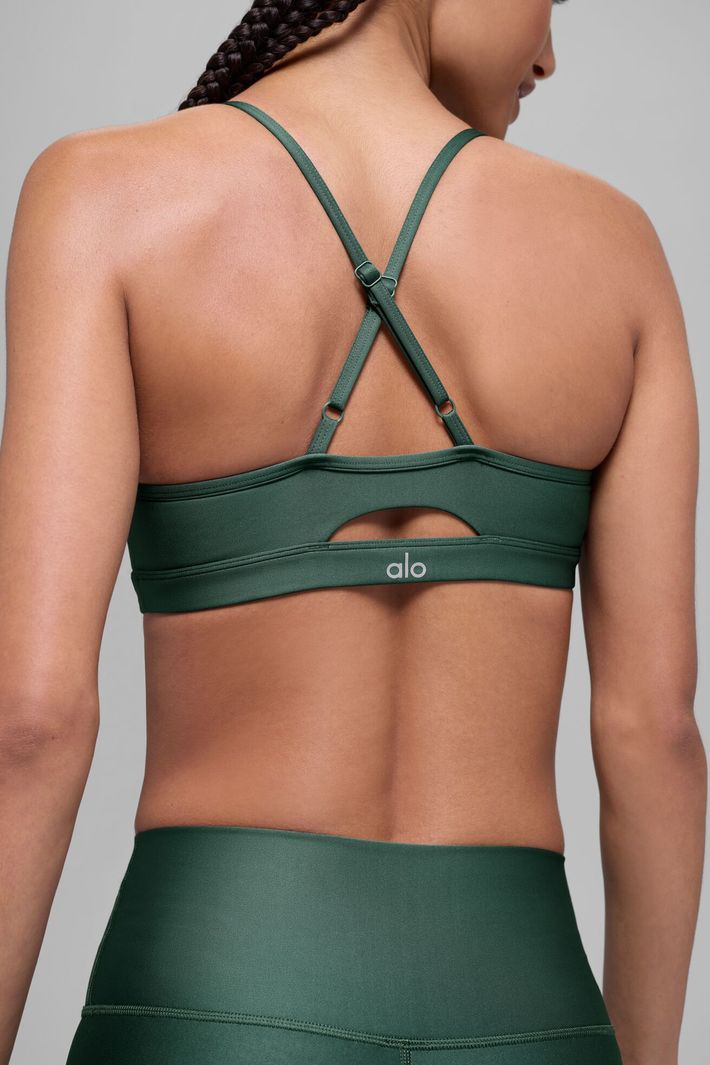 alo フルレングス　ハイウエスト airlift レギンス ダークグリーン Top Airlift Intrigue Clover Green - Alo Yoga