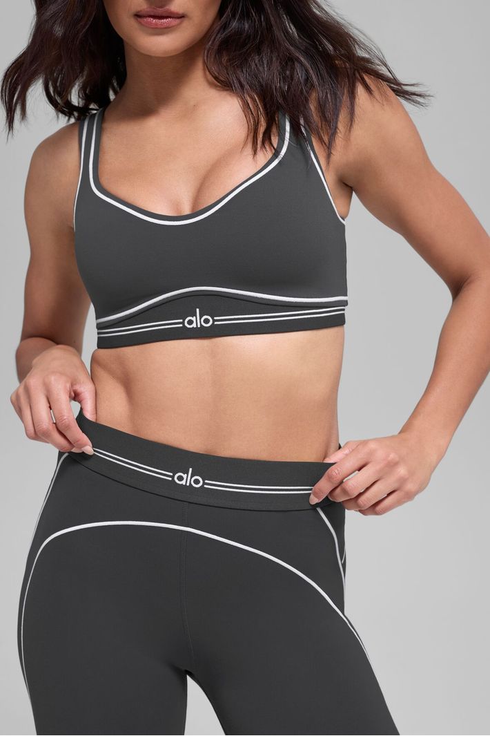 Top Airbrush Heart Throb Anthracite - Alo Yoga