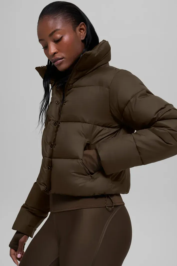 ジャケット・アウター ALO Yoga Gold Rush Puffer Jaqueta Gold Rush Puffer Espresso - Alo Yoga