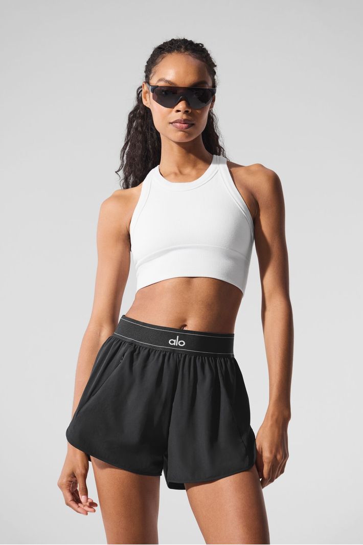 Top Seamless Delight High Neck White - Alo Yoga