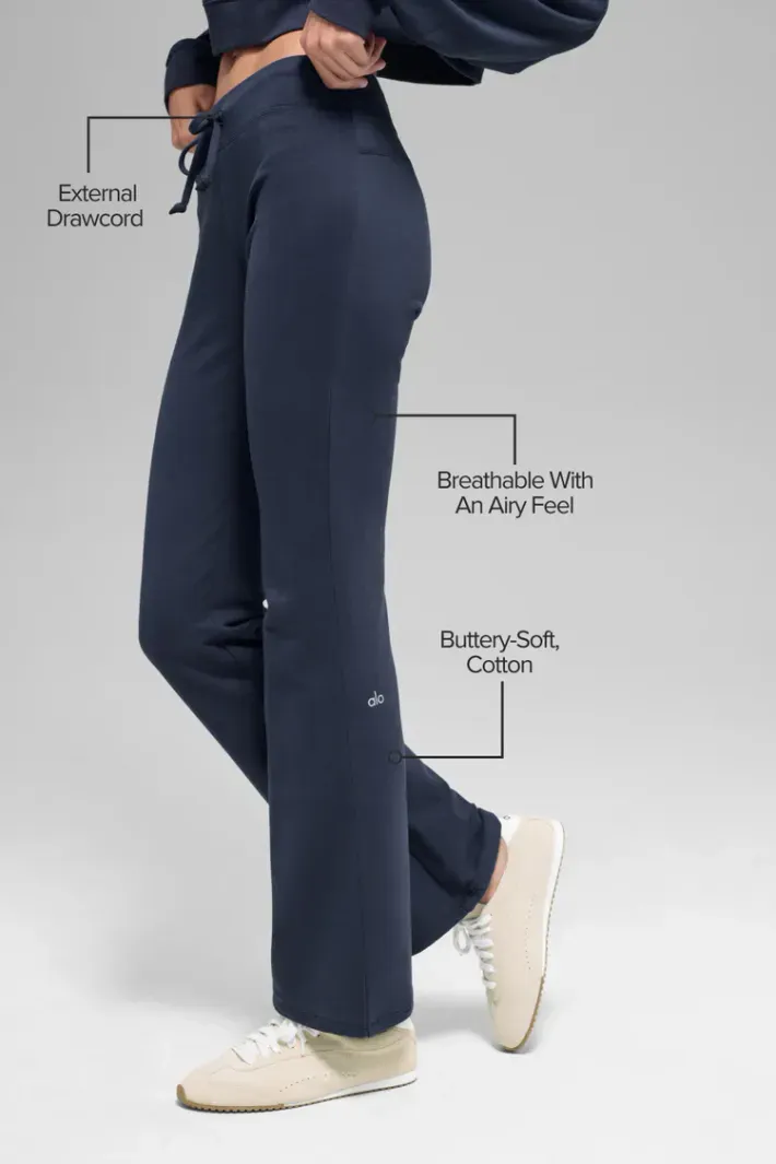 Calça De Moletom Sway Boot Cut Navy - Alo Yoga