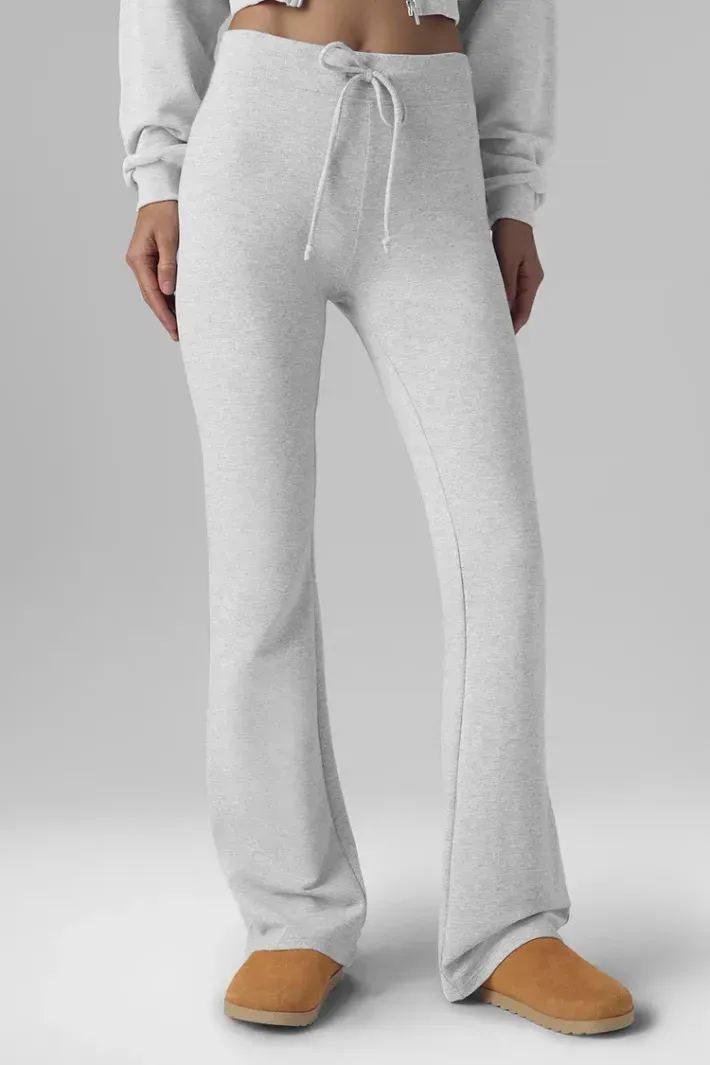 Calça De Moletom Sway Boot Cut Athletic Heather Grey - Alo Yoga