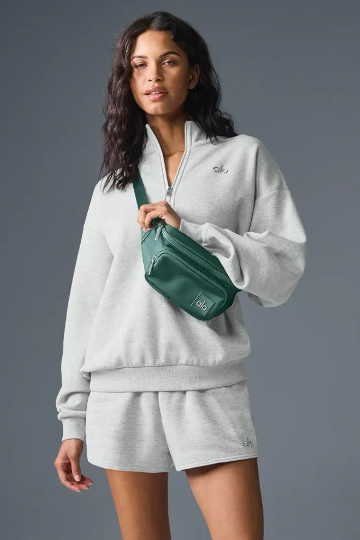 Moletom Accolade 1/4 Zip Pullover Athletic Heather Grey - Alo Yoga