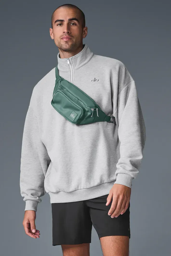 Moletom Accolade 1/4 Zip Pullover Athletic Heather Grey - Alo Yoga
