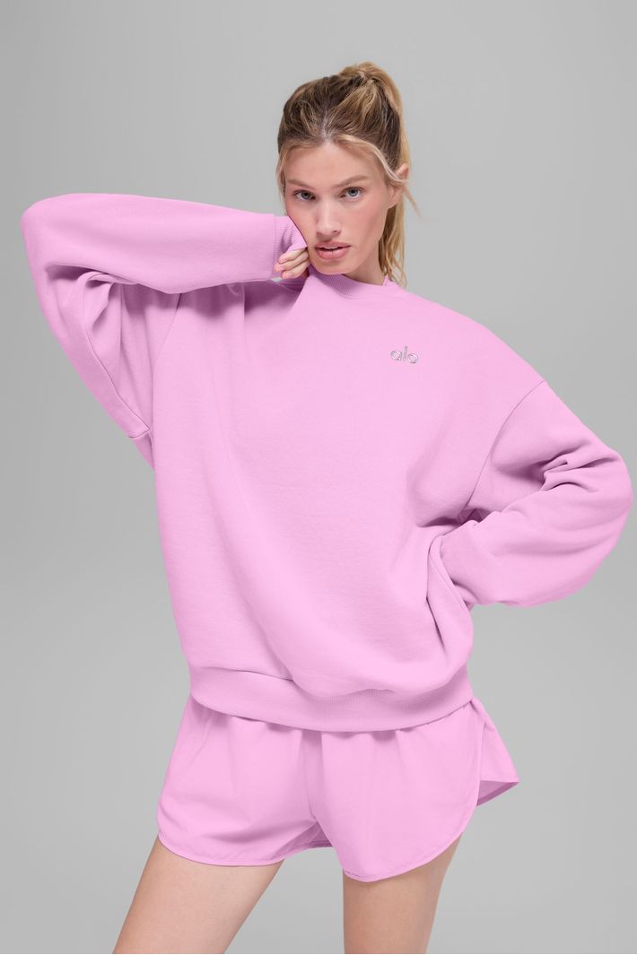Moletom Accolade Crew Neck Candy Heart Pink - Alo Yoga