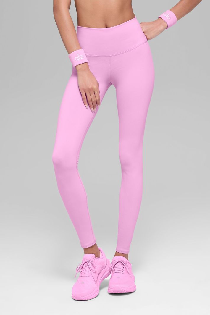 Legging Highwaist Airbrush Candy Heart Pink - Alo Yoga