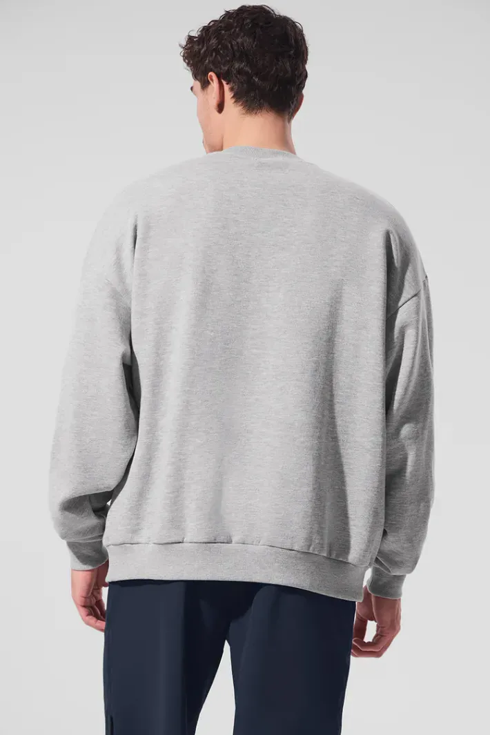 Moletom Accolade Crew Neck Athletic Heather Grey - Alo Yoga
