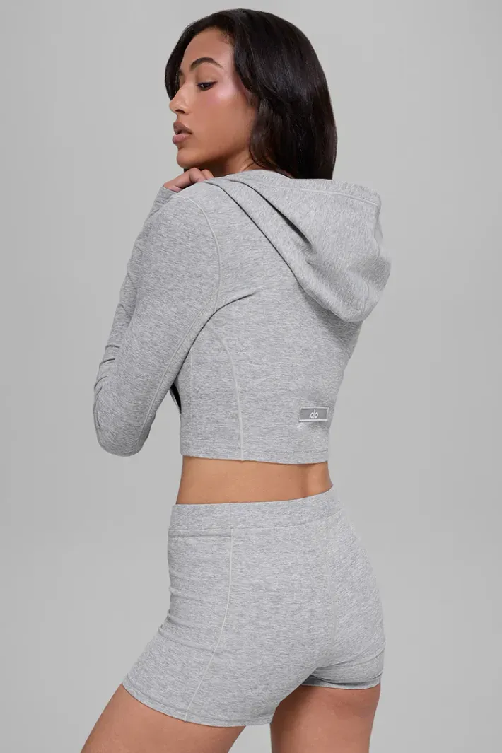 Jaqueta Alosoft Sincere Athletic Heather Grey - Alo Yoga
