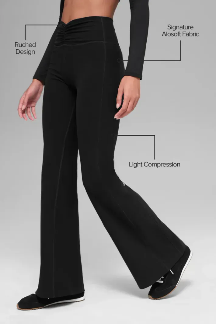 Legging Alosoft Intuition Highwaist Bootcut Black - Alo Yoga