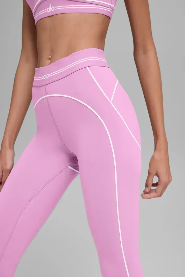 Legging Airbrush Highwaist Heart Throb Candy Heart Pink - Alo Yoga