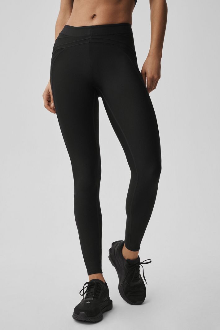 Legging Airlift Highwaist Evolve Black - Alo Yoga Legging Airlift Highwaist Evolve Black - Alo Yoga