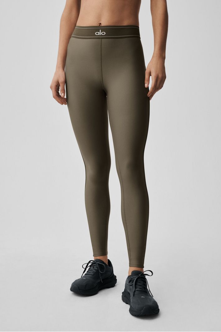Legging Airlift Highwaist Suit Up Olive Tree - Alo Yoga