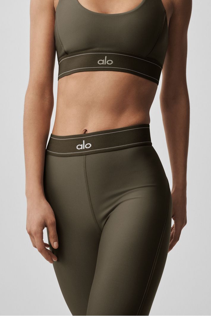 Legging Airlift Highwaist Suit Up Olive Tree - Alo Yoga