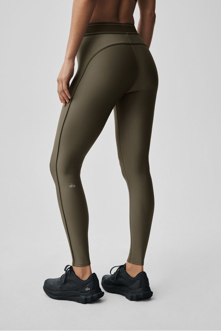 Legging Airlift Highwaist Suit Up Olive Tree - Alo Yoga