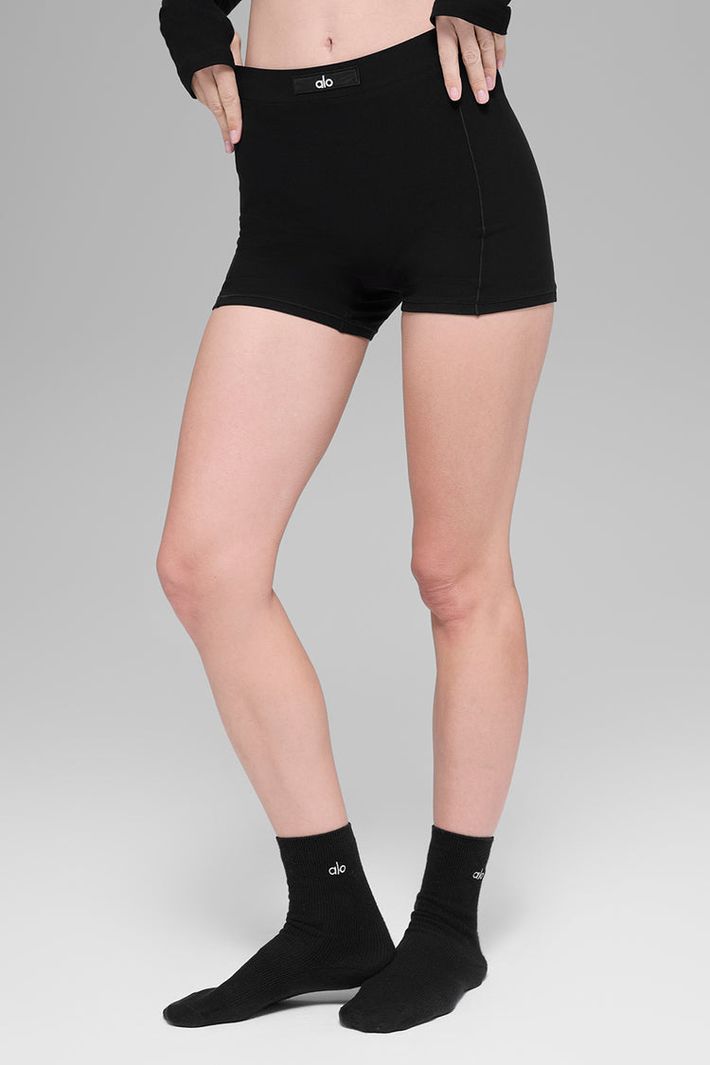 Shorts Alosoft Sincere Black - Alo Yoga