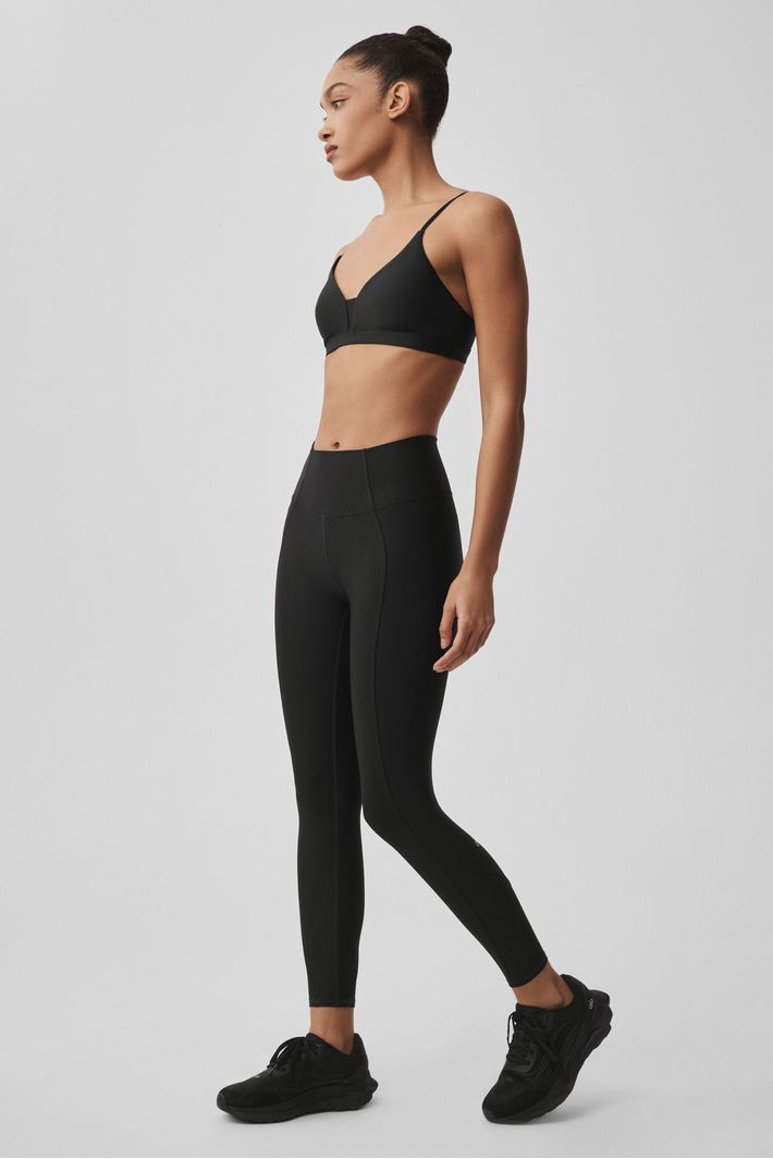 alo YOGA ハイウエスト AIRLIFT レギンス XS Legging 7/8 Highwaist Airlift Candy Heart Pink - Alo Yoga