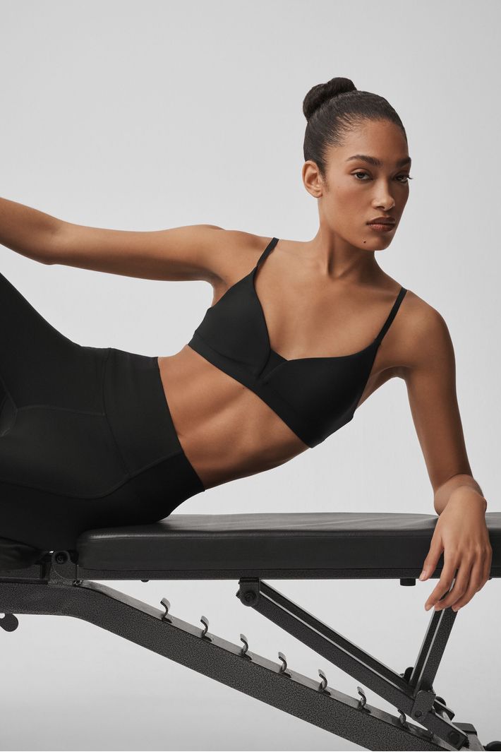Top Airlift Fine Line Black - Alo Yoga