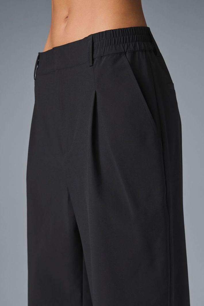 Calça Hight Waist Pursuit (Regular) Black - Alo Yoga