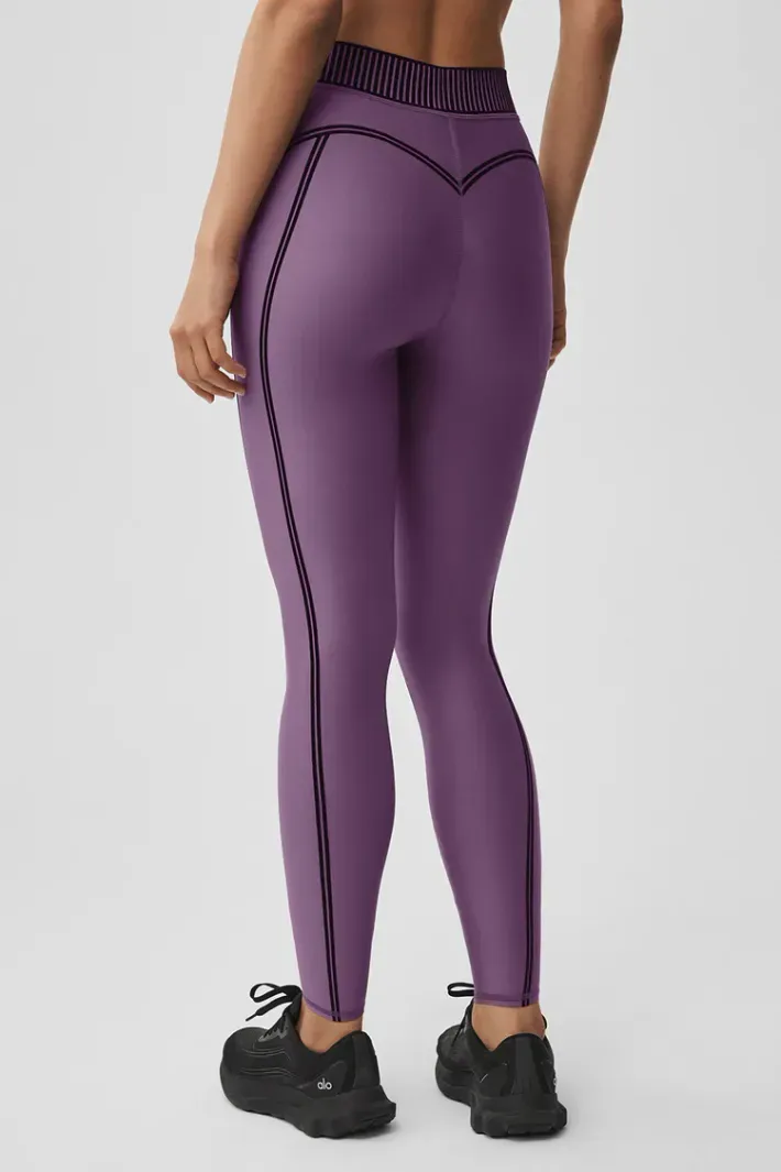 Legging Airlift Highwaist 7/8 Line Up Plum Kiss - Alo Yoga