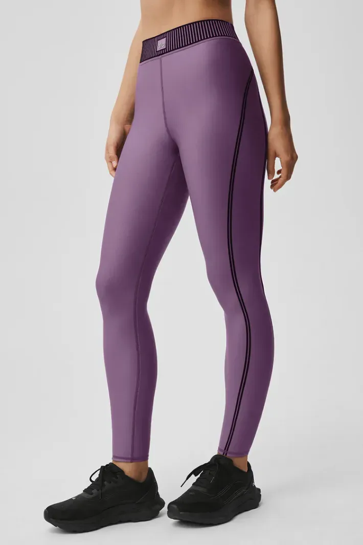 Legging Airlift Highwaist 7/8 Line Up Plum Kiss - Alo Yoga