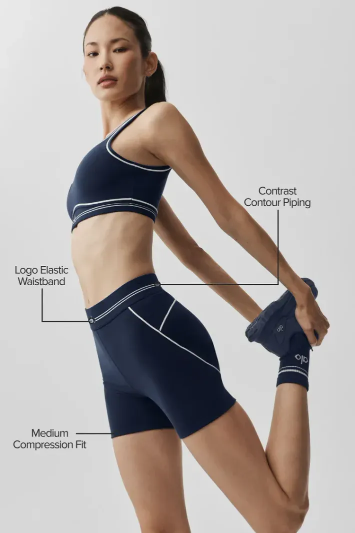 Shorts Airbrush Heart Throb Navy - Alo Yoga