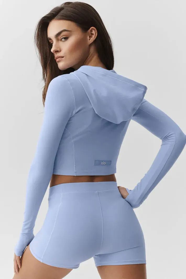 Jaqueta Alosoft Sincere Light Provence Blue - Alo Yoga