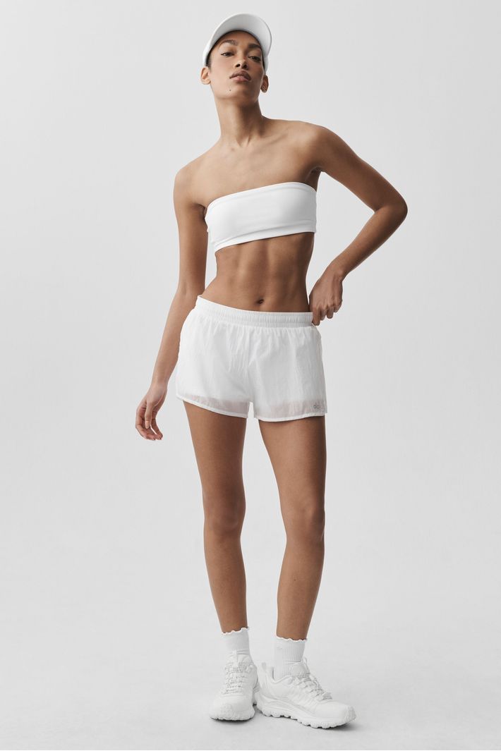 Shorts Midrise Go Time White - Alo Yoga