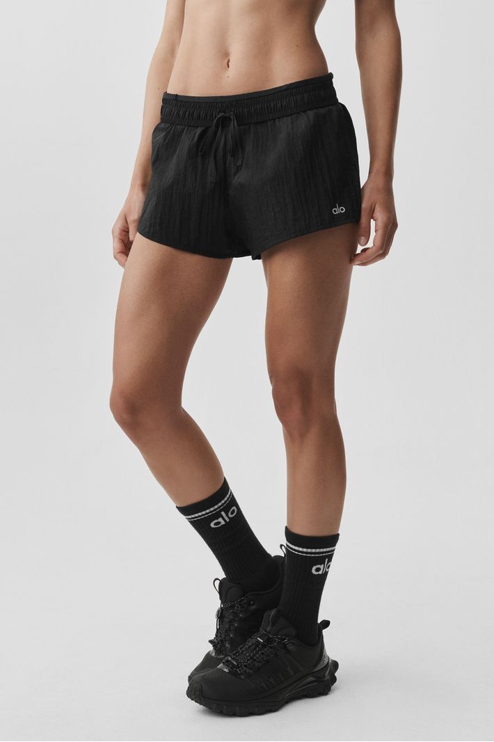 Shorts Midrise Go Time Black - Alo Yoga