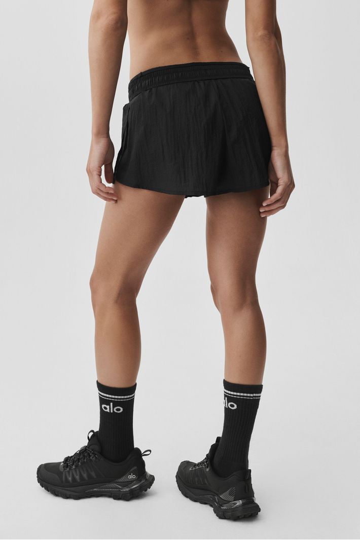 Shorts Midrise Go Time Black - Alo Yoga
