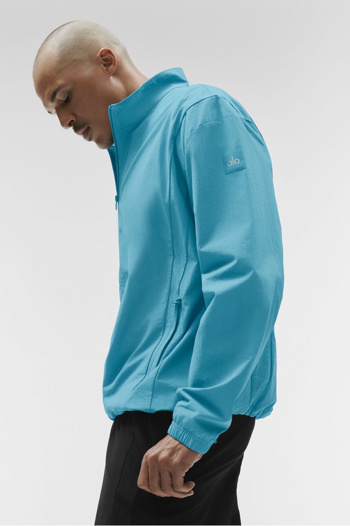 Jaqueta Takeaway Full Zip Blue Breeze - Alo Yoga