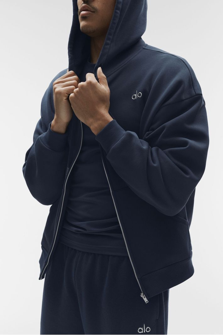 Moletom Accolade Com Zíper Navy - Alo Yoga