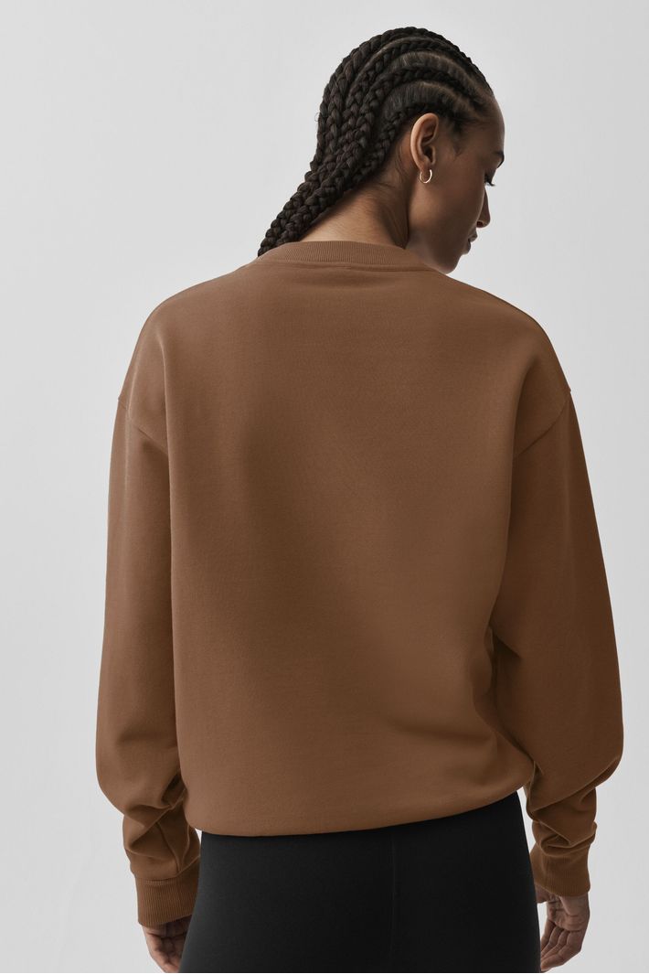 Moletom Accolade Crew Neck Sun Kissed Brown - Alo Yoga