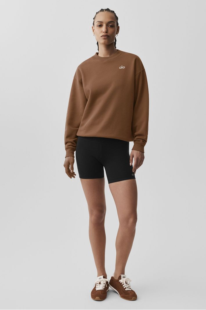 Moletom Accolade Crew Neck Sun Kissed Brown - Alo Yoga