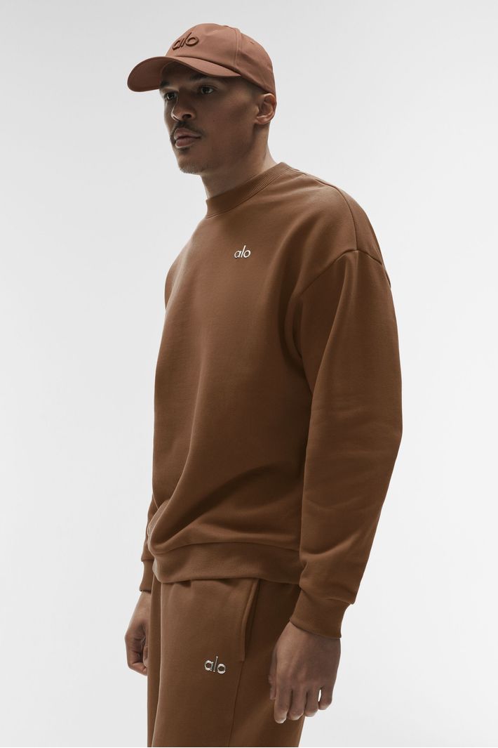Moletom Accolade Crew Neck Sun Kissed Brown - Alo Yoga