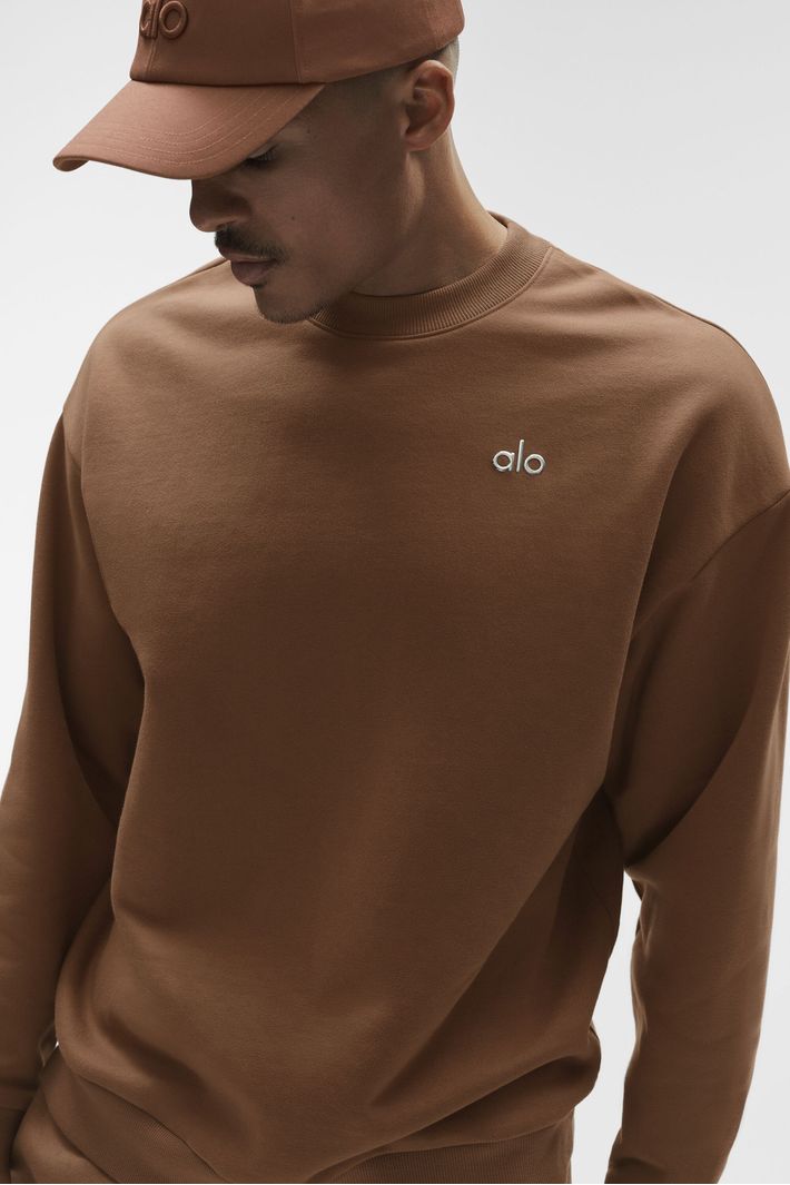Moletom Accolade Crew Neck Sun Kissed Brown - Alo Yoga