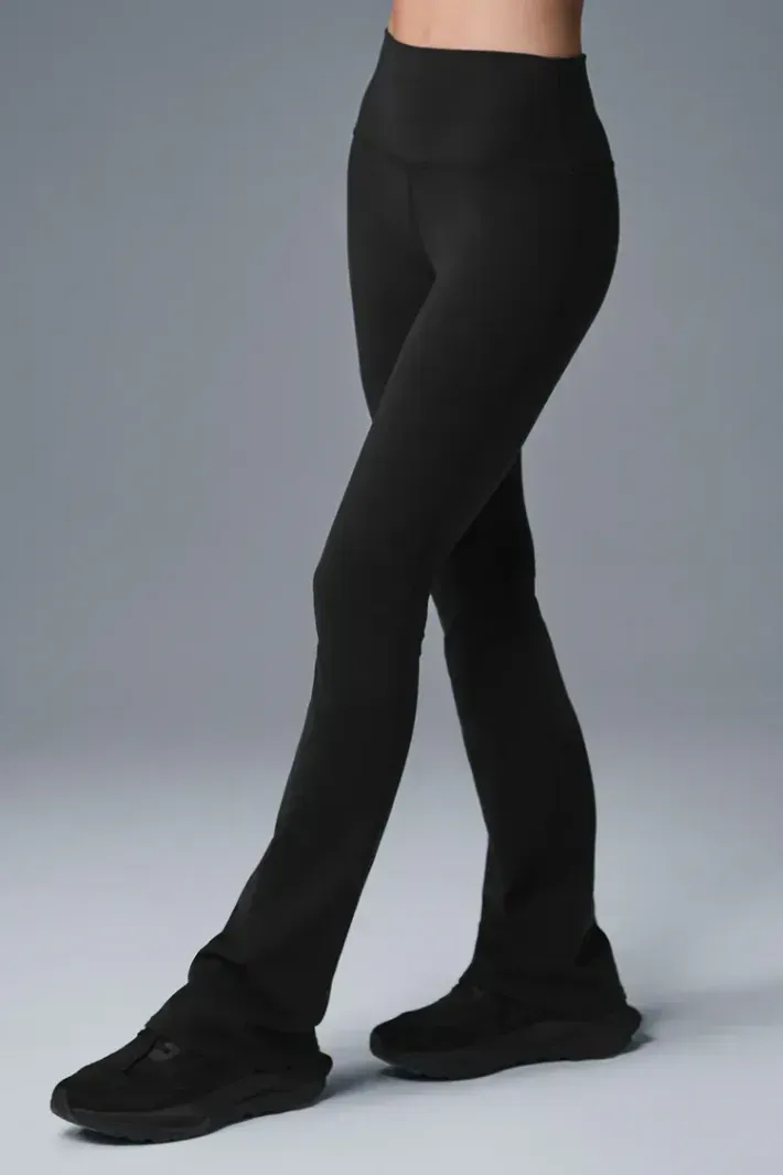 Legging Airbrush 7/8 High-Waist Bootcut Black - Alo Yoga
