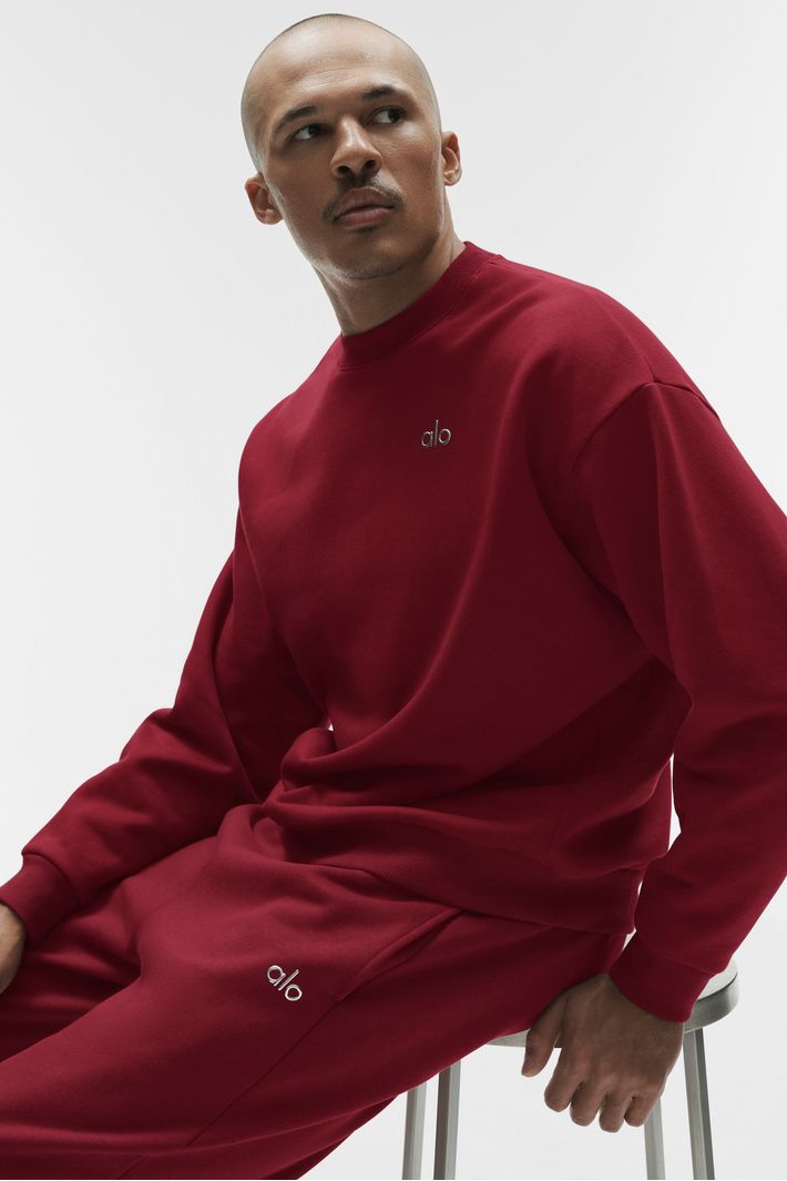 Moletom Accolade Crew Neck Summer Romance Red - Alo Yoga