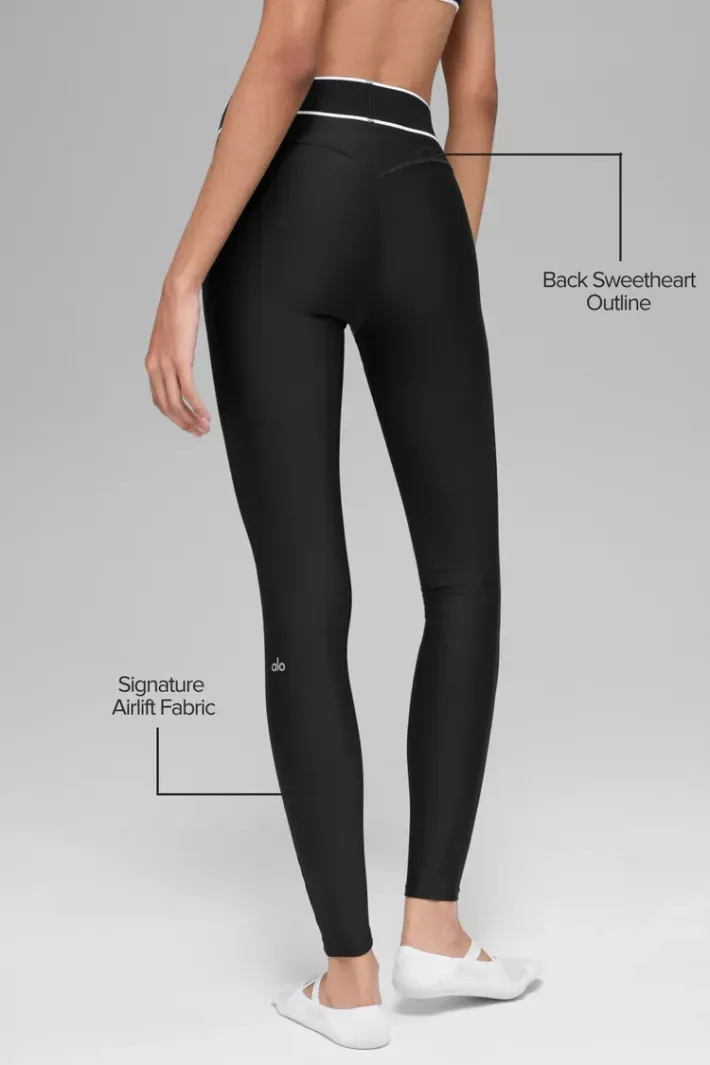 Legging Airlift Highwaist Alignment Black - Alo Yoga