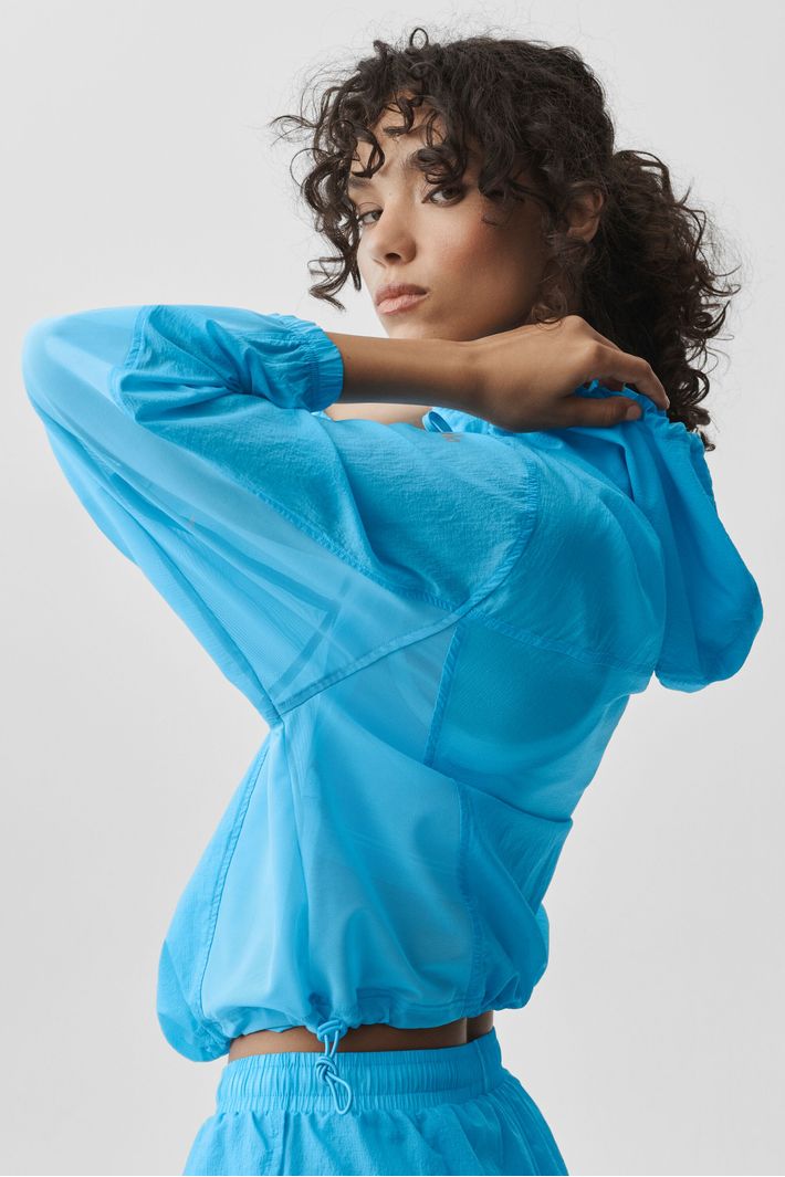Jaqueta 1/4 Go Time Zip Azure Blue - Alo Yoga
