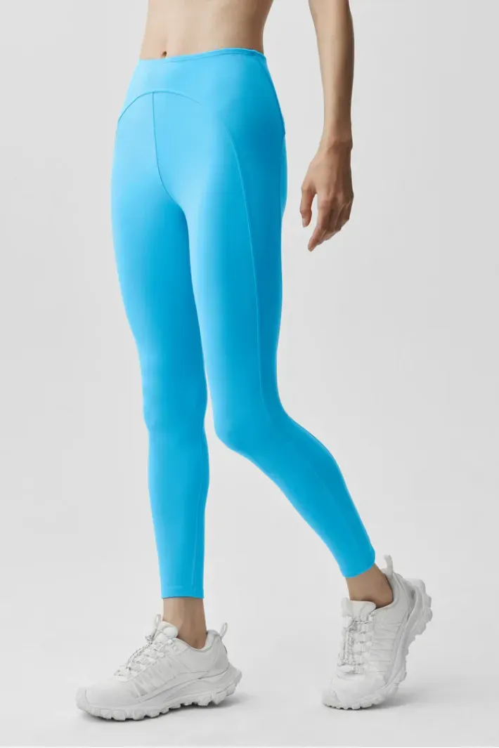 ALO yoga ロング Legging Softsculpt 7/8 Highwaist Superset Azure Blue - Alo Yoga