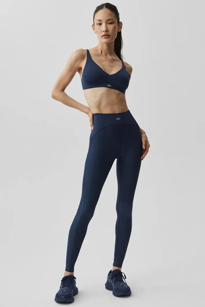 Legging Highwaist Topnotch Navy - Alo Yoga